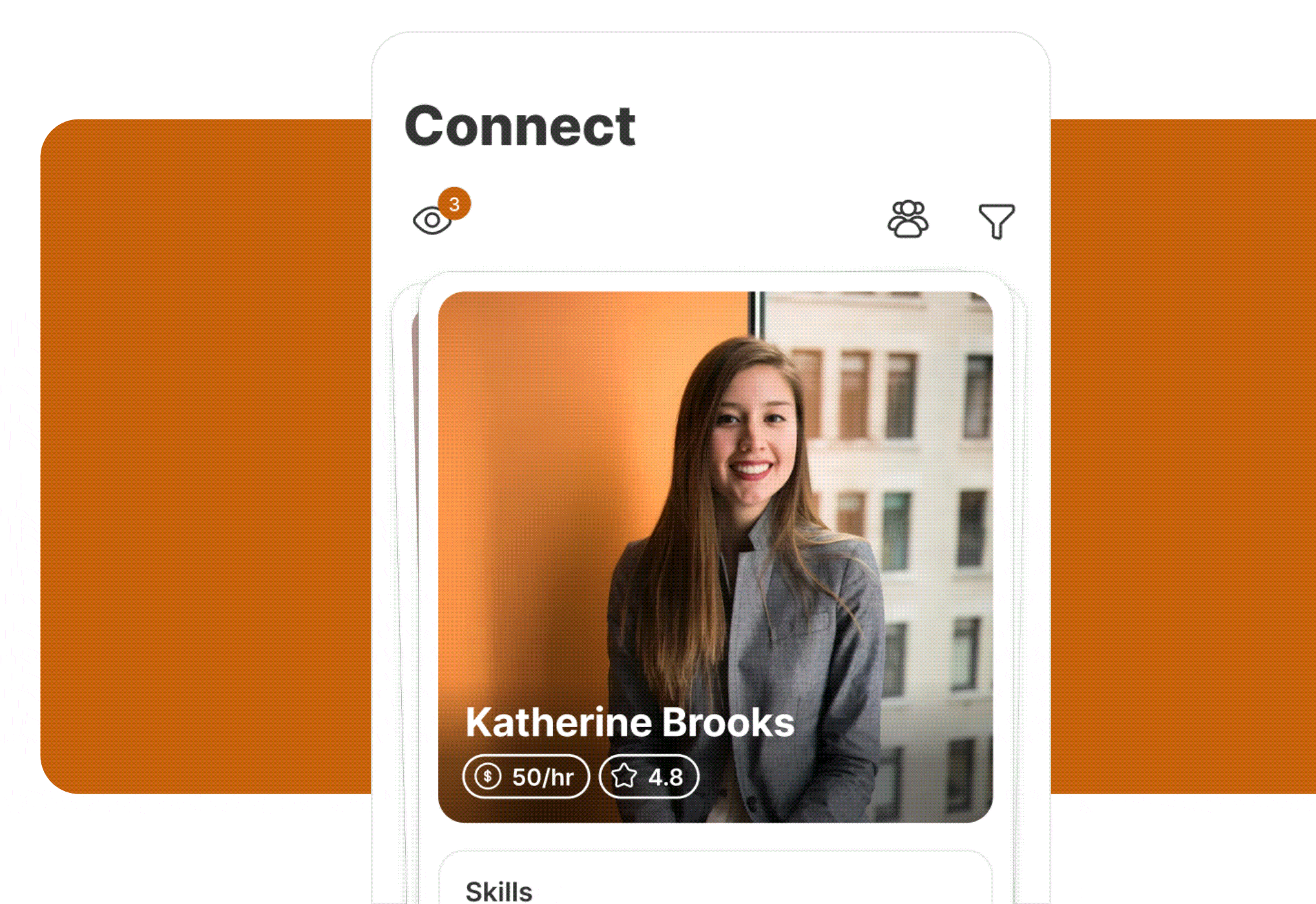 Match & connect with the right people